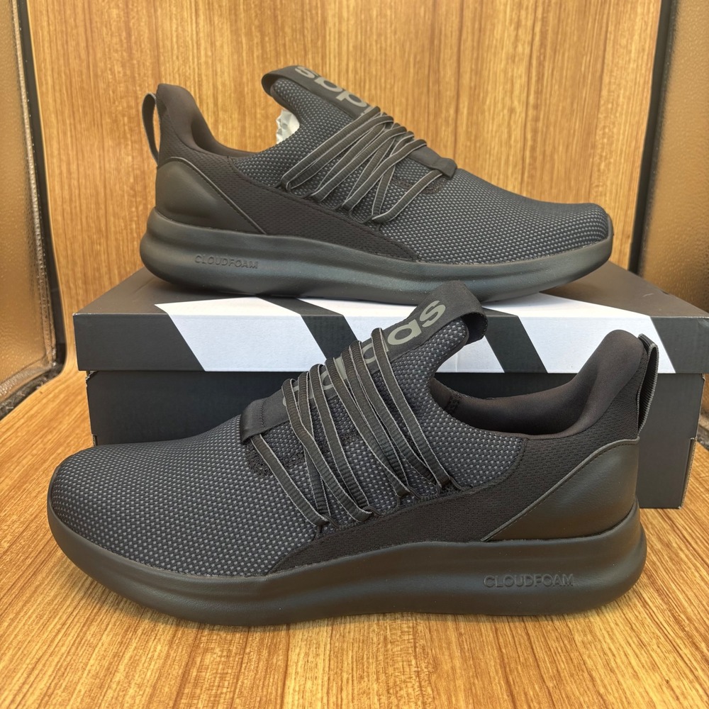 NEW Adidas Lite Racer Adapt 7.0 Wide Mens 13 Black IE8684 Slip On Sneakers